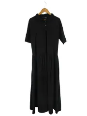 SUGAR SPOON シュガー スプーン ワンピース 半袖 ロング 襟 サイズF 黒 QQQ