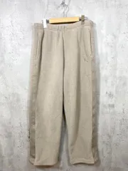UNIQLO ユニクロ NEEDLES バタフライロゴ 防寒 フリースワイド パンツ sizeL/ベージュ ◆■ メンズ