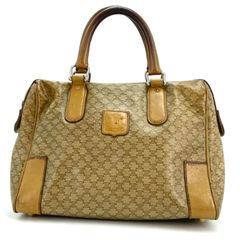 レディース 良品 4757 CELINE セリーヌ 2way ボストンバッグ ベージュ
