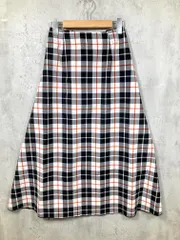 美品 simplicite シンプリシテェ チェックリバーシブル スカート sizeF/黒 ■■レディース