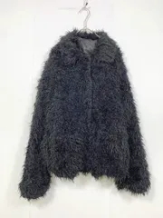 新品 LAUIR ラウアー ファー ショート コート sizeM/黒 ■■レディース