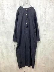 BLANC ブラン スタンドカラーシャツ ワンピース 黒 ■■レディース