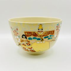 抹茶茶碗 鼠志野 美濃焼 捻上手 信男作 共箱入 茶盌 茶道具 陶芸 古