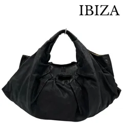 IBIZA  イビサ　トートバッグ ハンドバッグ　リバーシブル　トートバッグ レザー×PVC