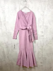 ROYAL PARTY ロイヤルパーティー 7414-023-1 定価9790円 ウエストマークマーメイド ワンピース sizeF/ピンク ■■レディース