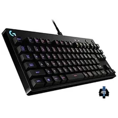 Logicool Gロジクール G PRO ゲーミングキーボード テンキーレス GXスイッチ クリッキー 有線 メカニカル キーボード 静音 日本語配列 LIGHTSYNC
