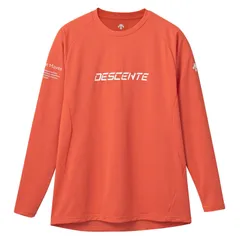 デサント DESCENTE 長袖バレーシャツ バレーボール 長袖Tシャツ (DV5SLT01U)、(OR00)オレンジ