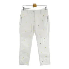 サイズ：L marie claire sport マリクレール スポール  ロングパンツ レモン柄 ホワイト系 [240101620834] ゴルフウェア レディース ストスト