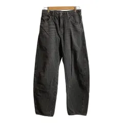美品 LEVI'S PREMIUM リーバイス プレミアム BAGGY DAD BARREL バレルジーンズ デニムパンツ サイズW27 ブラック レディース 古着 中古 USED