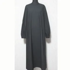 美品 GRACEGRAY グレイスグレイ ロング コットンフレアワンピース 20F0P01667 サイズM ブラック レディース 古着 中古 USED