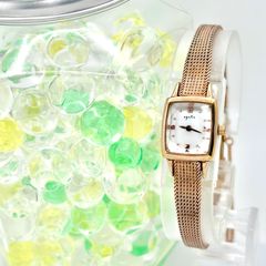 電池交換済】agete アガット 腕時計 0.02ct イエローゴールド. - メルカリ