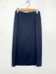 23区 ニジュウサンク SKWOKA0053 フロントスリット タイト スカート size36/紺 ■■レディース