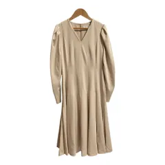 良品 CELFORD セルフォード ロングスリーブポンチワンピース サイズ38 ピンクベージュ レディース 古着 中古 USED