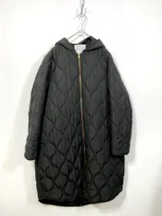 Emma Taylor エマテイラー EM202110058R3 定価22000円 美シルエット3wayキルティングフード コート size38/黒 ◆■レディース