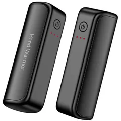 充電式カイロ 2秒急速発熱 6000mAh大容量 電気カイロ 3階段温度調節 10時間連全域発熱 Type-C急速充電 【2025 新型磁気式/分離式設計 】小型 超軽量 持ち運びやすい 秋冬の通勤 キャンプ ハイキング ギフトとしても最適です（黒）