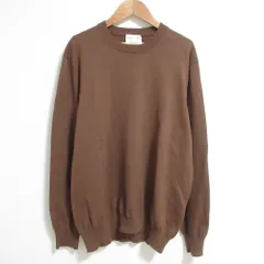 未使用 Settefili Cashmere セッテフィーリカシミア コットン ハイゲージニット セーター 46サイズ ブラウン メンズ 古着 中古 USEDのサムネイル