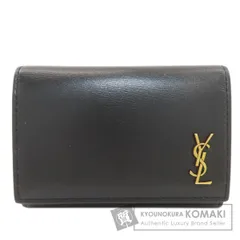 YVES SAINT LAURENT イヴ・サンローラン ロゴ金具 キーケース レザー レディース [中古]