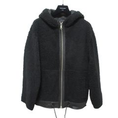 YVES SALOMON レオパード柄 ファーコート クロップド リアルファー 