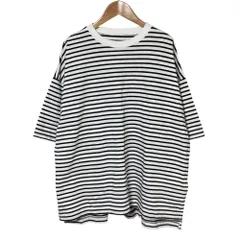 美品 journal standard luxe ジャーナルスタンダード ラックス クルーネック ボーダーTシャツ ブラック ホワイト レディース 古着 中古 USED