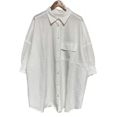 美品 24AW Ameri アメリ ドルマンスリーブ ルーズ ブラウス 0224204910210 サイズF ホワイト レディース 古着 中古 USEDのサムネイル