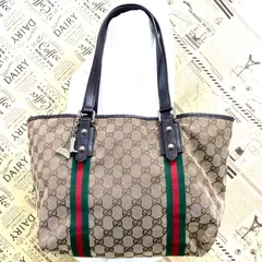グッチ GGキャンバス シェリーライン トート ショルダーバッグGB157