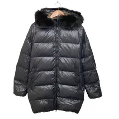 美品 DUVETICA デュベティカ KAPPA ファー付き ダウンコート サイズ42 ブラック レディース 古着 中古 USED