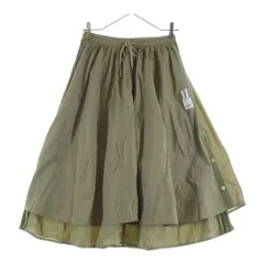 adidas (アディダス) ADIBREAK SKIRT アディブレイク サイドボタンスリット ナイロンスカート グリーン レディース HC6567