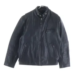 REBEL (レベル) マルチポケット ジップアップ シングルレザージャケット ライダースジャケット ブラック