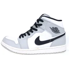NIKE (ナイキ) AIR JORDAN 1 MID SMOKE GREY エアジョーダン 1 スモークグレー ミッドカットスニーカー グレー/ホワイト US10.5/28.5cm 554724-092