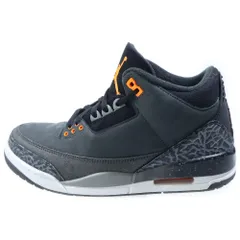 NIKE (ナイキ) AIR JORDAN 3 RETRO FEAR CT8532-080 エア ジョーダン 3 レトロ フィアー ミッドカットスニーカー グレー/ブラック US8.5/26.5cm