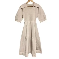 美品 CELFORD セルフォード 衿付きホールガーメントワンピース 36 ピンク レディース 古着 中古 USED