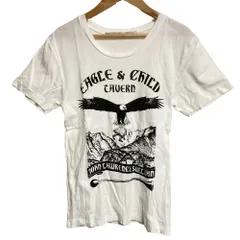 美品 JOHN LAWRENCE SULLIVAN ジョンローレンスサリバン Eagle & Child Tシャツ 1 ホワイト レディース 古着 中古 USED