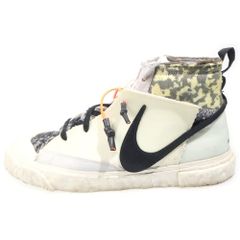 NIKE (ナイキ) ×READYMADE BLAZER MID レディメイド ブレーザー ミッドカットスニーカー ホワイト 28.5cm CZ3589-100
