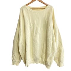 美品 Deuxieme Classe ドゥーズィエムクラス wear out sweat スウェット シャツ イエロー レディース 古着 中古 USED