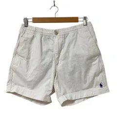 美品 POLO RALPH LAUREN ポロラルフローレン STRETCH CLASSIC FIT ショートパンツ サイズM ホワイト メンズ 古着 中古 USED