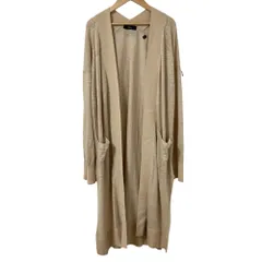 良品 DIESEL ディーゼル ロング ニットカーディガン サイズS ベージュ レディース 古着 中古 USED