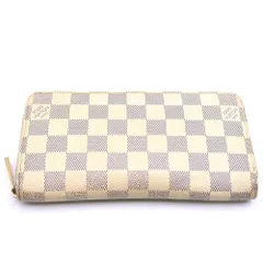 LOUIS VUITTON (ルイヴィトン) ダミエ・アズール ジッピーウォレット 長財布 ホワイト キャンバス N41660
