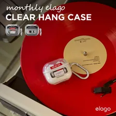 Galaxy Buds3 Buds 3 Pro ケース カラビナ付 耐衝撃 おしゃれ TPU クリア カバー ギャラクシー バッズ 3 プロ3 対応 elago monthly elago CLEAR HANG CASEのサムネイル