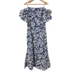 良品 23SS SNIDEL スナイデル 2wayデザインプリントワンピース SWFO232046 サイズ0 ブルー レディース 古着 中古 USED