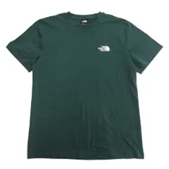 25ss THE NORTH FACE ザノースフェイス Tシャツ カットソー ロゴ プリント M 緑 グリーン メンズ 古着 中古 USED