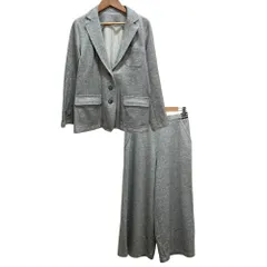 未使用 CARA O CRUZ キャラオクルス レリアン スウェットジャケット パンツ セットアップ SIZE9 グレー レディース 古着 中古 USED