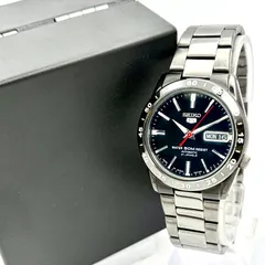 【箱付/稼働】SEIKO5 セイコー5 機械式 自動巻き メンズ 腕時計 ブラック デイデイト 裏スケ 7S26-02T0 790434 純正ベルト
