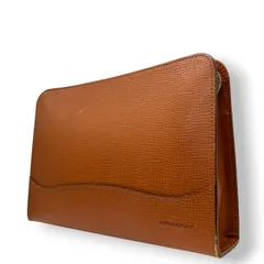 バーバリー BURBERRY クラッチバッグ セカンドバッグ ポーチ レザー 本革 ブラウン 茶色 ロゴプレート ノバチェック柄裏地 メンズ ビジネス フォーマル ビンテージ ヴィンテージ クラシック レトロ 鞄 カバン s4