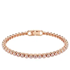 ✨美品✨SWAROVSKI スワロフスキー Imber Emily Tennisブレスレット ラウンドカット, ピンク, ローズゴールドトーン・プレーティング