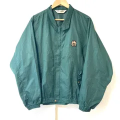 80s！90s！ヴィンテージ◎ (^w^)b GRAND MONARCH グランドモナーク MIZUNO ミズノ ジップアップ ブルゾン ジャケット レトロ スイングトップ ゴルフ golf トップス グリーン 緑 メンズ LLのサムネイル