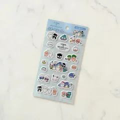 新品 しろたん×はぴだんぶい ぷくっとシール サンリオ ポチャッコ バットバツ丸 タキシードサム ハンギョドン ケロケロケロッピ シール帳 シールファイル シール交換に 立体シール ぷくぷくシール