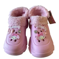 新品未使用 サンリオ sanrio マイメロ 厚底 ボア サンダル サイズ もこもこのサムネイル