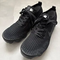 美品 ナイキ ヴェイパーマックス フライニット3 27.5cm AJ6900-004 オールブラック 黒 ニットスニーカー メンズ 靴