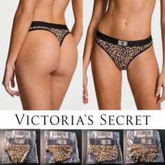 ヴィクトリアシークレット 豹柄 シャイン Tバック ショーツ US-XS(S