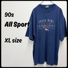 90s ALL Sport Tシャツ XL ネイビー U.S.A ヴィンテージ 古着